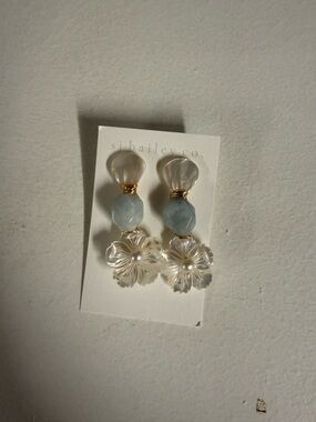 Sj Bailey bridal earrings. NEVER WORN